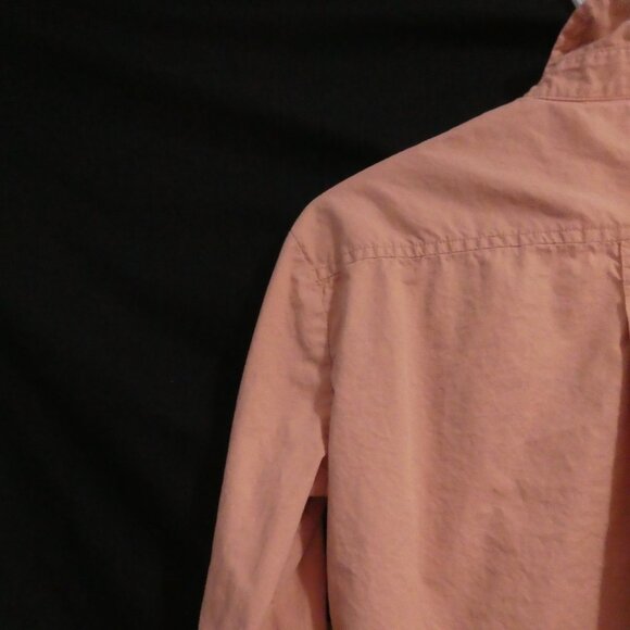 JOE FRESH medium Pink Button-Up Shirt With Shoulder & Sleeve Roll Tabs & Pockets - Picture 10 of 15